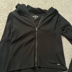 Hollister cropped zip up
